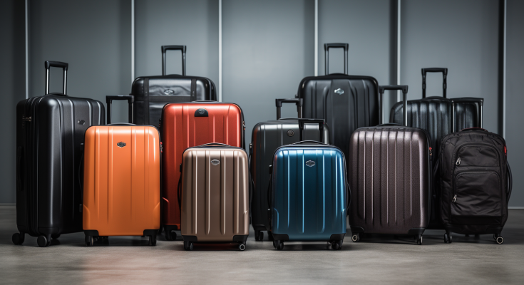 photo of a variety of carry-on luggage
