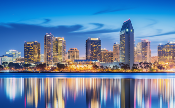 San Diego, CA at Night