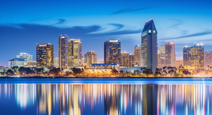 San Diego, CA at Night