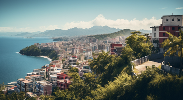 Distant shot of San Juan Peurto Rico