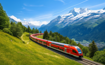 glaciar express train in Switzerland